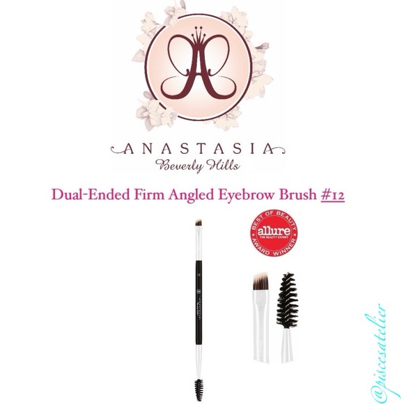 Anastasia Beverly Hills Dual-Ended Firm Angled Eyebrow Brush #12 - Picture 1 of 13